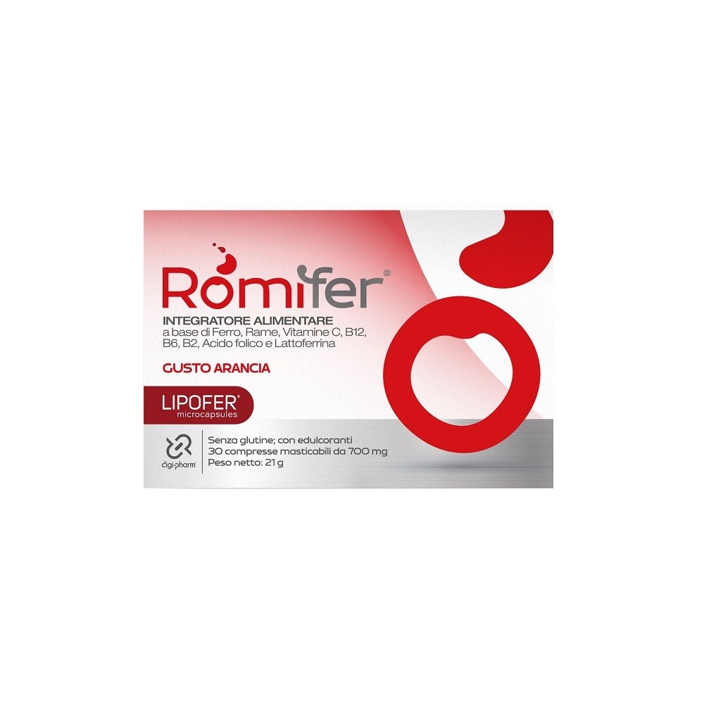 ROMIFER 30 COMPRESSE MASTICABILI GUSTO ARANCIA