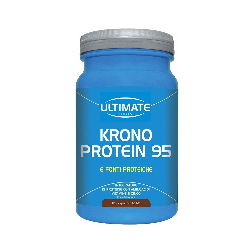 KRONO PROTEIN 95 CACAO integratore alimentare in polvere 1 kg Ultimate Italia