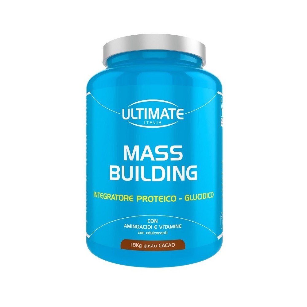 MASS BUILDING CACAO integratore alimentare in polvere 1,8 kg Ultimate Italia