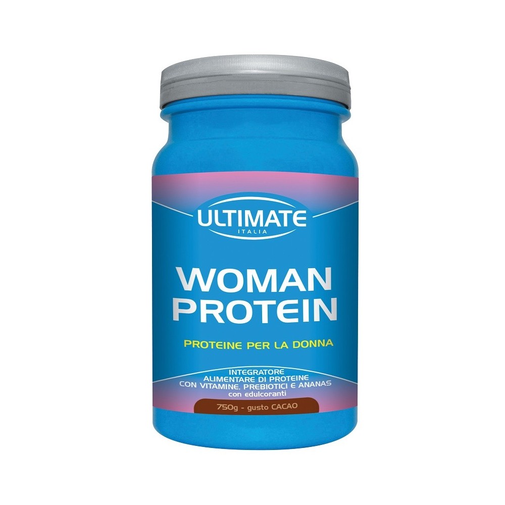 WOMAN PROTEIN CACAO integratore alimentare in polvere 750 g Ultimate Italia