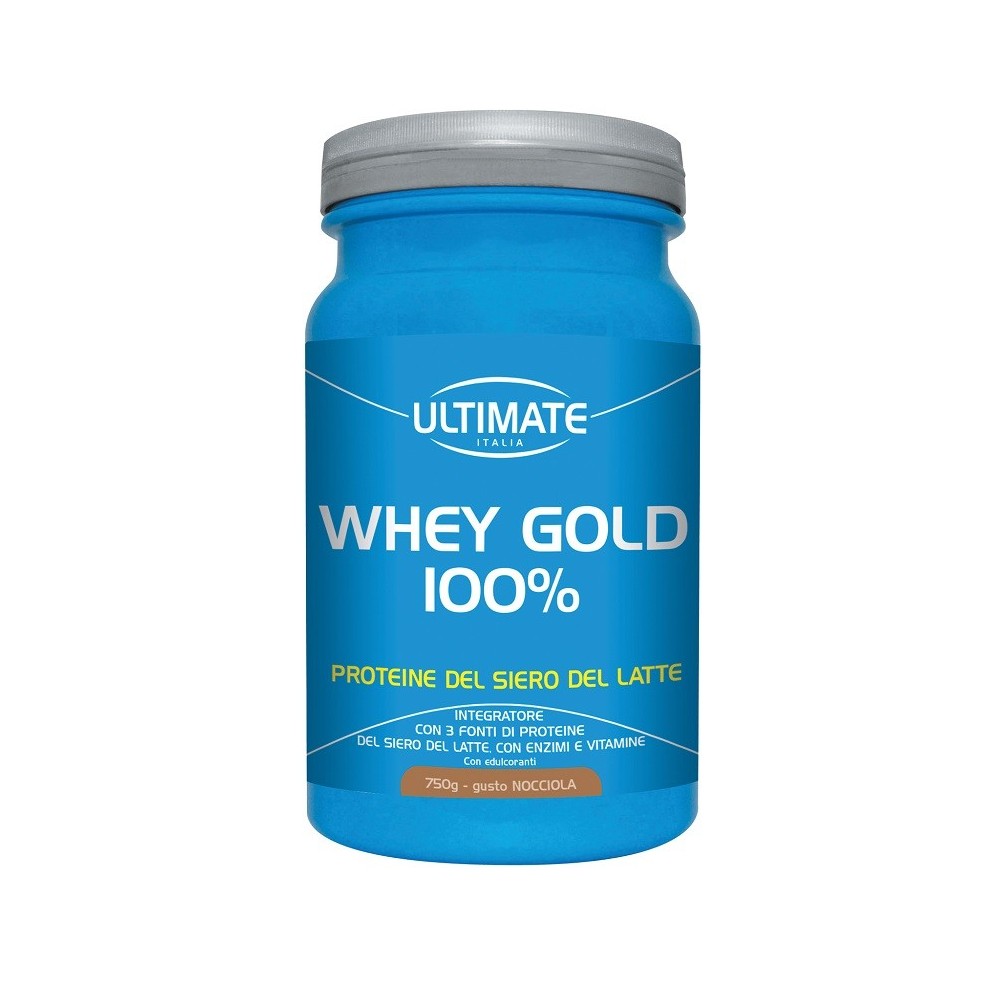 WHEY GOLD 100% NOCCIOLA integratore alimentare in polvere 750 g Ultimate Italia