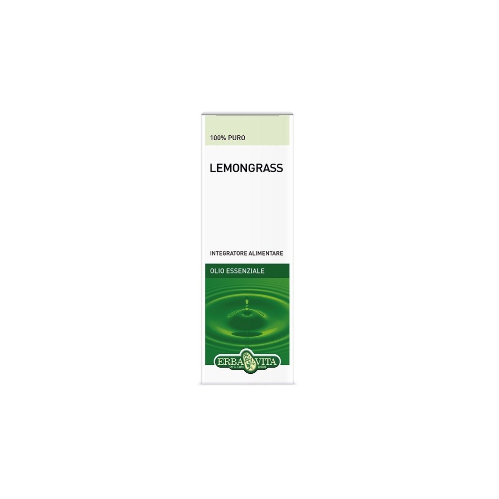 Olio Essenziale Lemongrass Foglie 10 ml Erba Vita