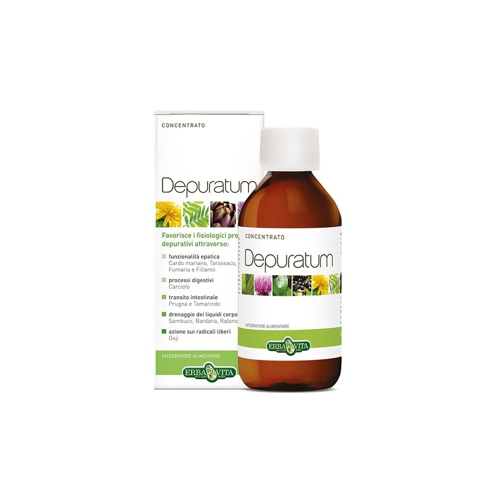 Depuratum Concentrato 200 ml Erba Vita Integratore Alimentare