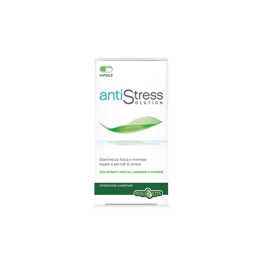 Integratore alimentare Antistress Solution 45 capsule Erba Vita