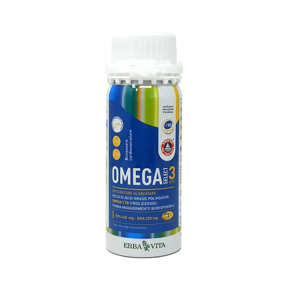 Omega Select 3 UHC 120 perle Erba Vita Integratore Alimentare