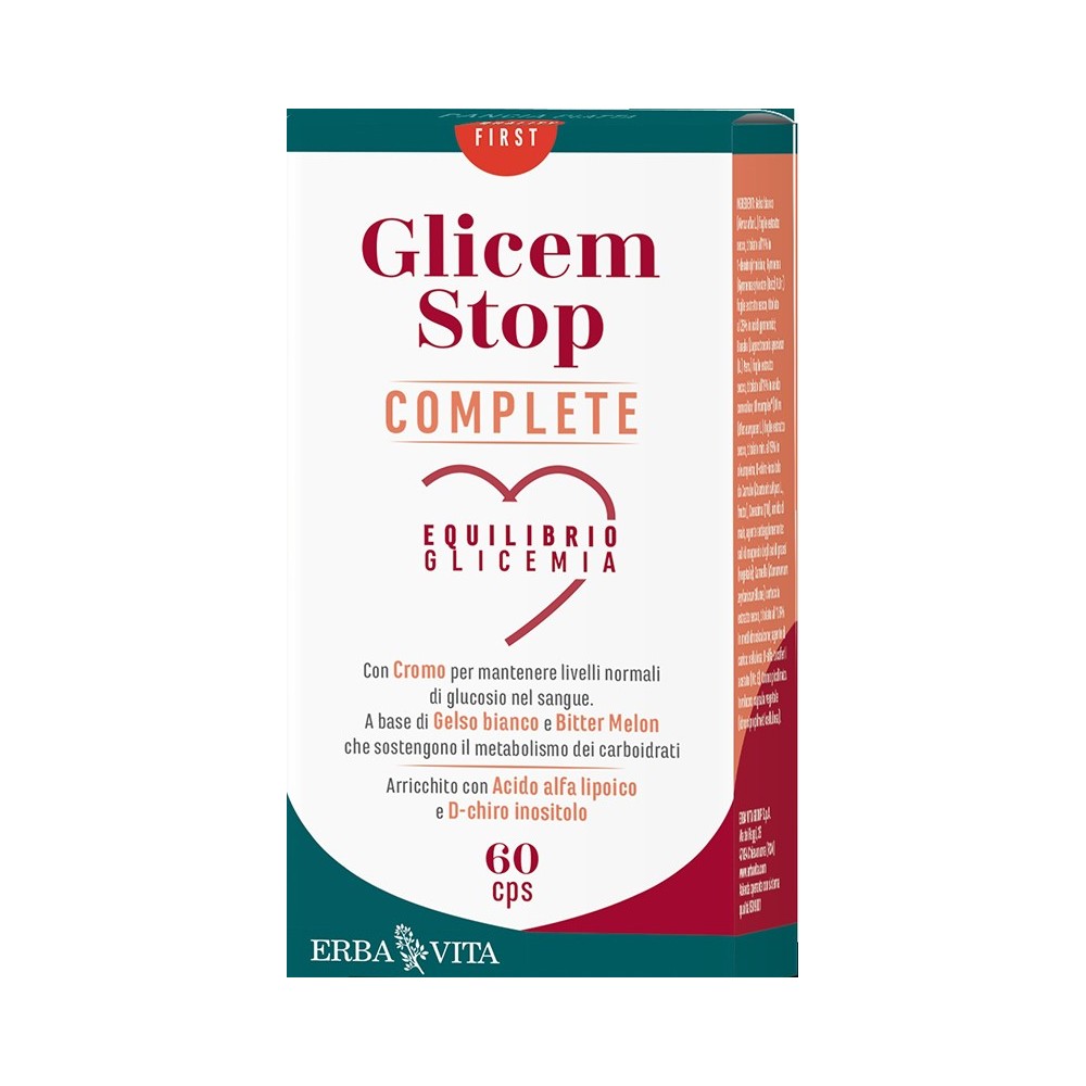 GLICEM STOP COMPLETE 60 CAPSULE Erba Vita