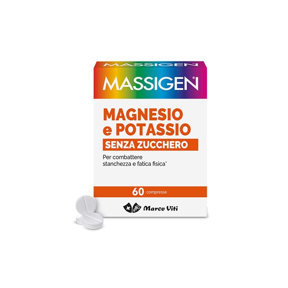 MASSIGEN MAGNESIO POTASSIO SENZA ZUCCHERI 60 COMPRESSE