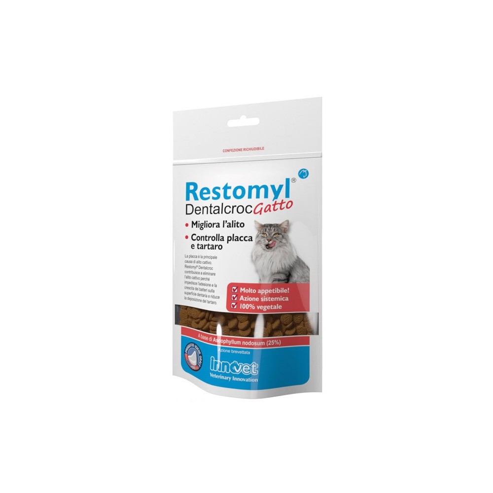 RESTOMYL DENTALCROC GATTO BUSTA 60 G