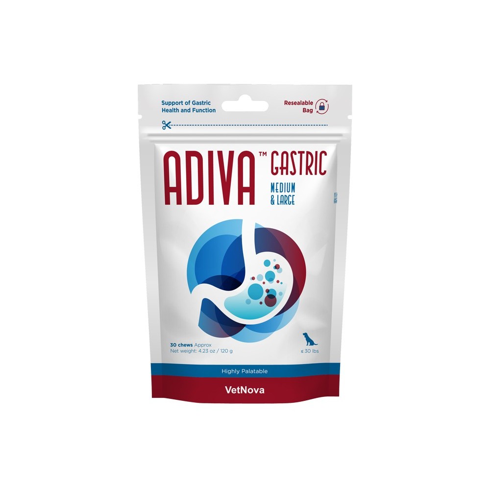 ADIVA GASTRIC MEDIUM & LARGE 30 CHEWS