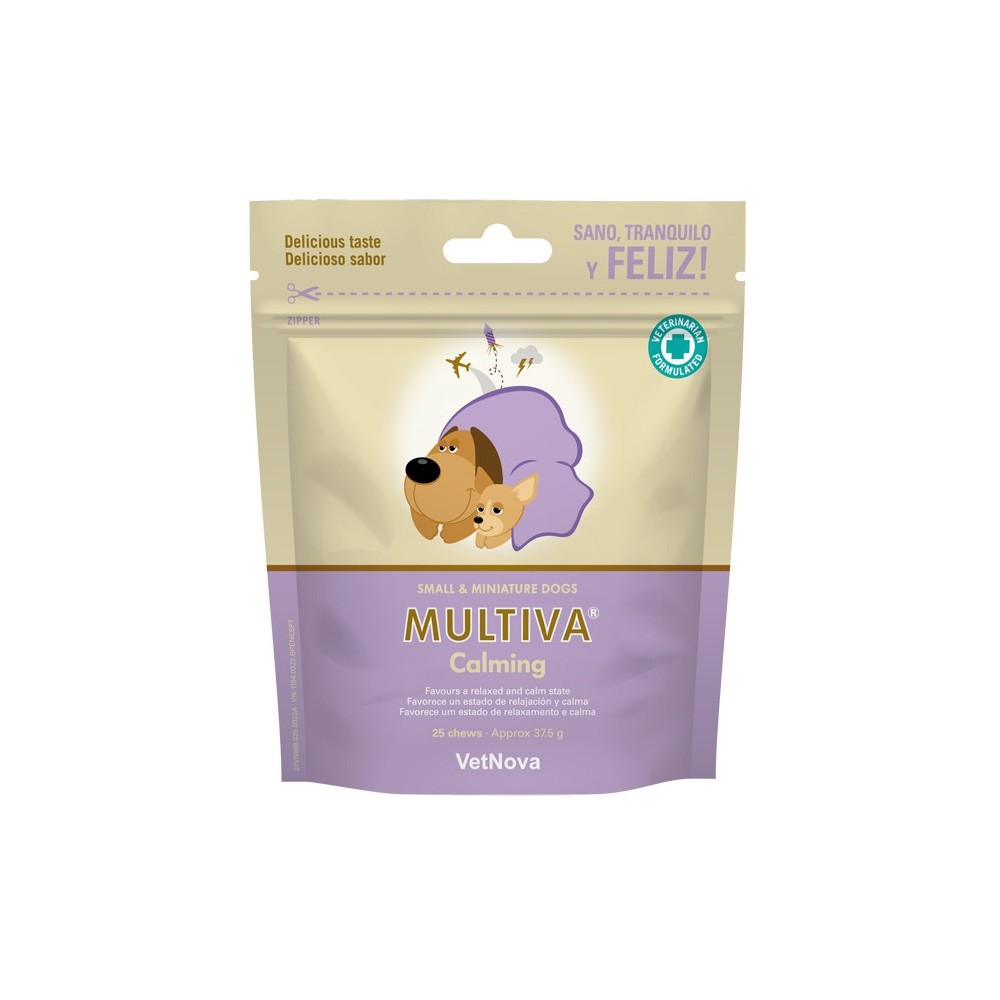 MULTIVA CALMING DOG SMALL/MINIATURE 25 CHEWS