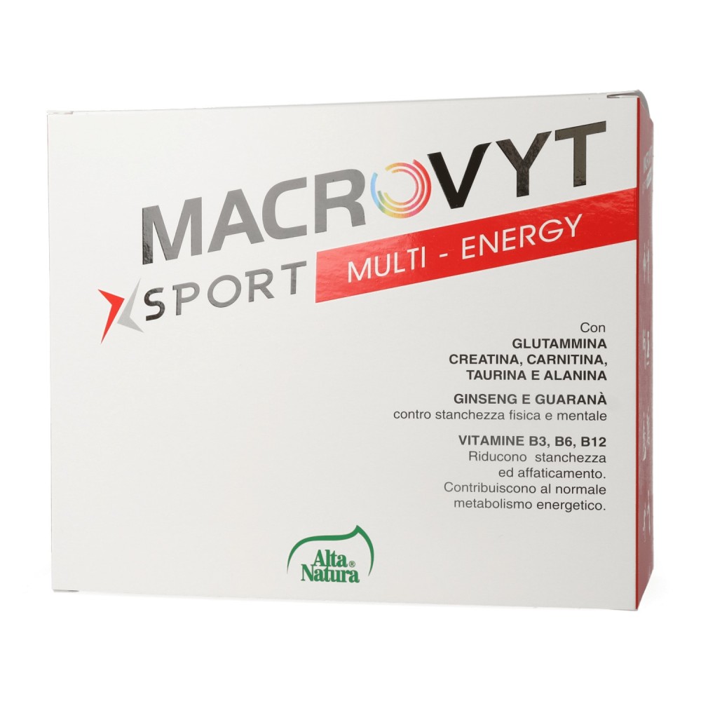 Macrovyt Sport Multi Energy 14 bustine da 14,2 g integratore alimentare Alta Natura