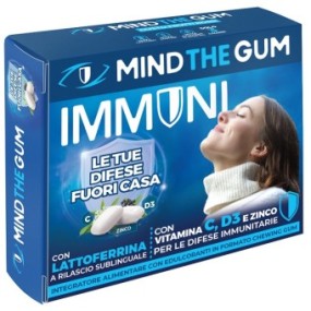 MIND THE GUM IMMUNI CON LATTOFERRINA 18 GOMME CONFETTATE SENZA ZUCCHERO