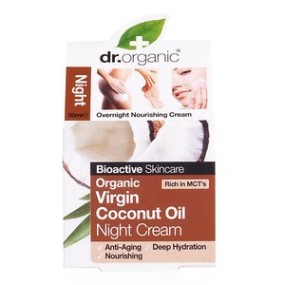 DR ORGANIC COCONUT OIL COCCO NIGHT CREAM CREMA VISO NOTTE 50 ML