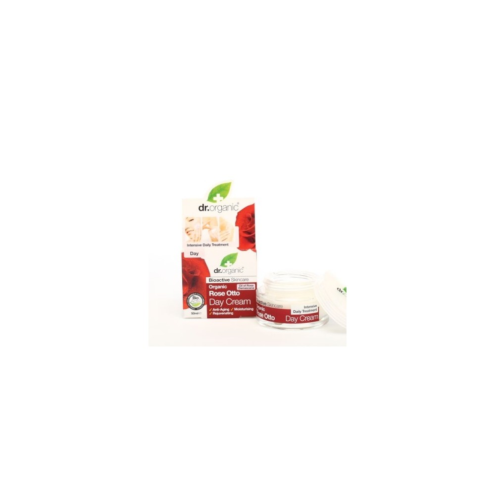 DR ORGANIC ROSE OTTO ROSA DAY CREAM CREMA VISO GIORNO 50 ML