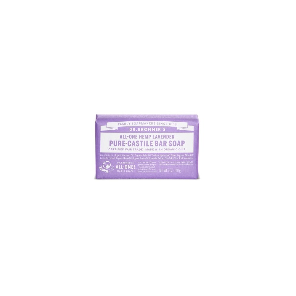 DR BRONNER'S BAR SOAP LAVENDER 140 G