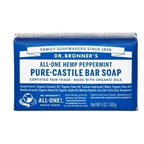 DR BRONNER'S BAR SOAP PEPPERMINT 140 G