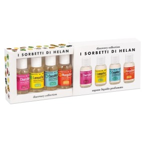 I SORBETTI DI HELAN CHERRYBERRY DISCOVERY KIT SAPONI LIQUIDI 4 PEZZI DA 25 ML