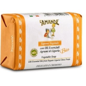 L'AMANDE MARSEILLE SAPONE VEGETALE AGRUMI DI LIGURIA 200 G