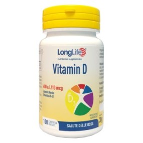 VITAMIN D 400 U.I. integratore alimentare 100 compresse Long Life