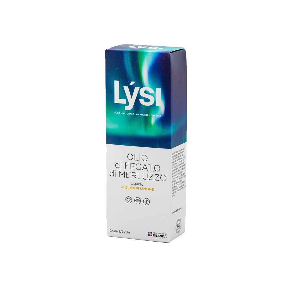 LYSI OLIO FEGATO MERLUZZO LIMONE 240 ML