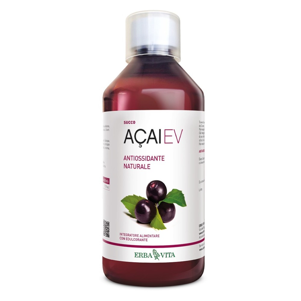 Acai EV Succo 500 ml Erba Vita integratore Alimentare