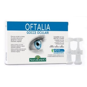 GOCCE OCULARI MONODOSE OFTALIA 2 STRIP DA 5 FIALE DA 0,5 ML