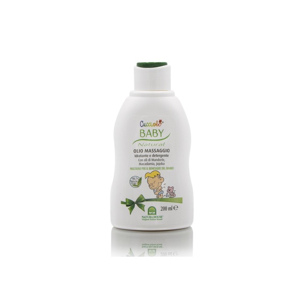 CUCCIOLO BABY OLIO MASSAGGIO EMOLLIENTE IDRATANTE E DETERGENTE - MULTIUSO 200 ML