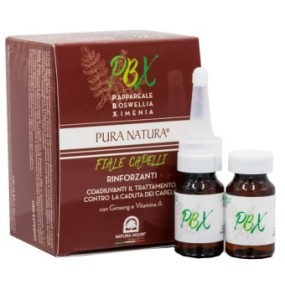 FIALE CAPELLI PBX RINFORZANTI Coadiuvanti contro la Caduta 12 fiale x 10 ml Natura House