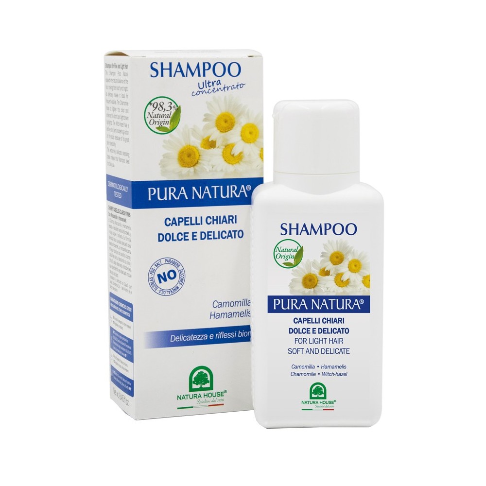 SHAMPOO PER CAPELLI CHIARI DOLCE E DELICATO CON CAMOMILLA E HAMAMELIS 250 ML