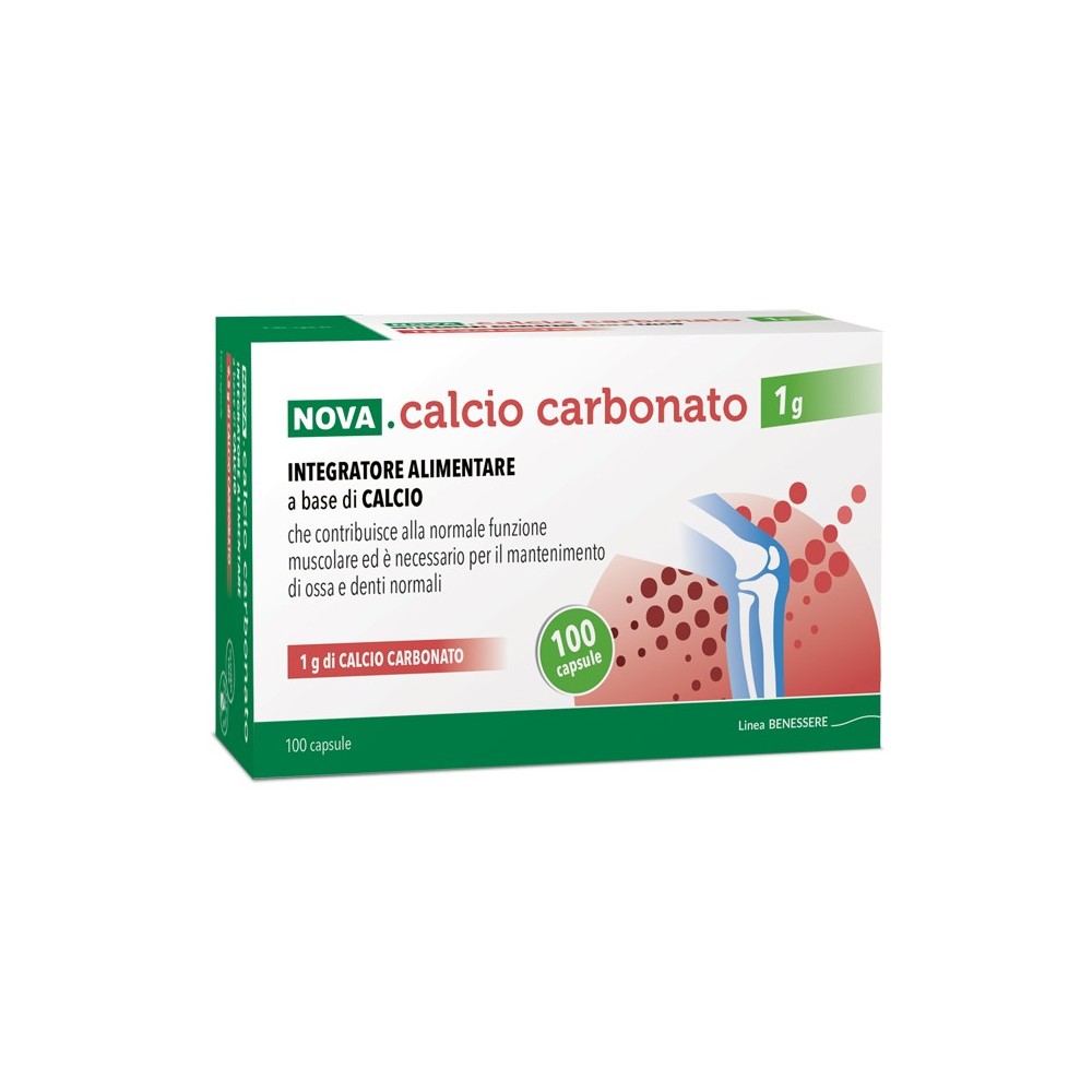 NOVA CALCIO CARBONATO 1 G 100 CAPSULE