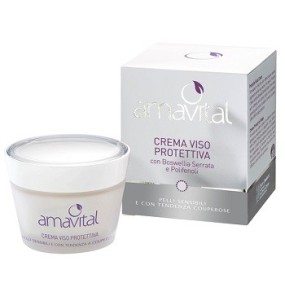 AMAVITAL PELLI SENSIBILI E CON TENDENZA A COUPEROSE CREMA VISO PROTETTIVA 50 ML