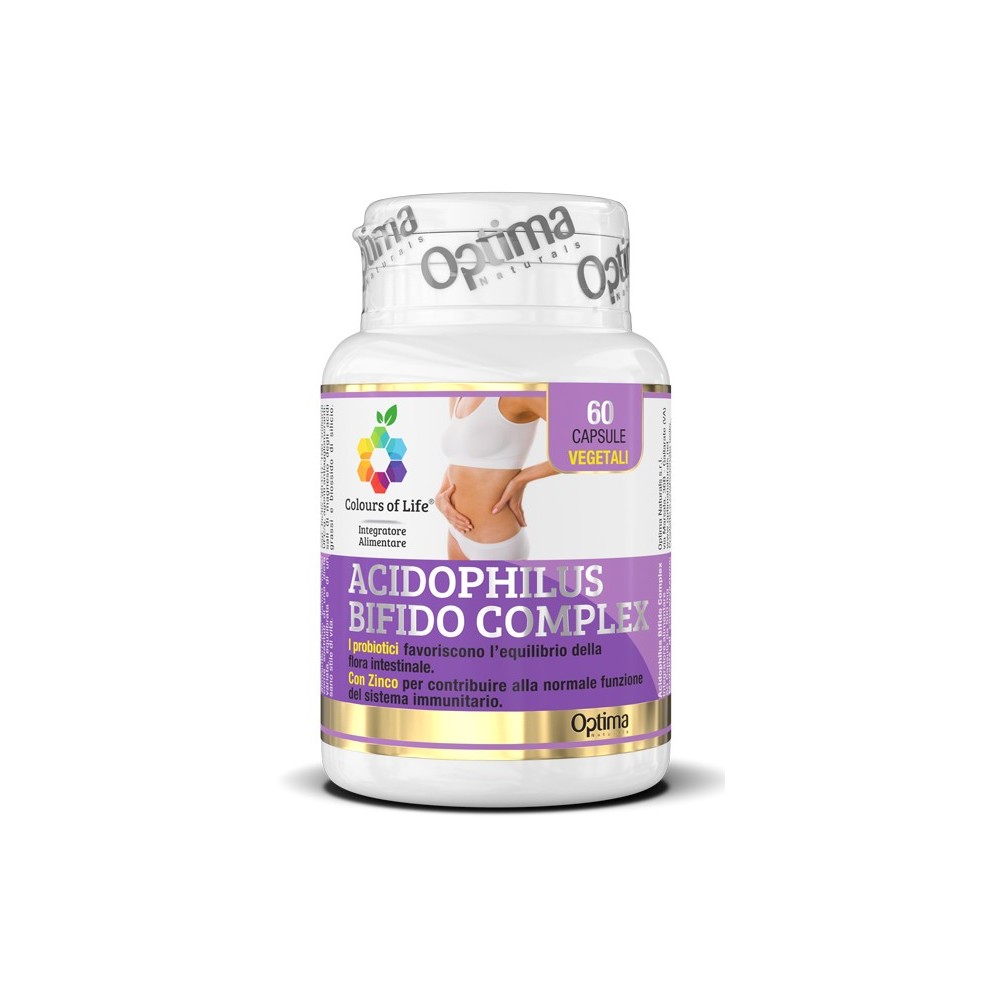 COLOURS OF LIFE ACIDOPHILUS BIFIDO COMPLEX 60 CAPSULE VEGETALI 500 MG