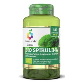 COLOURS OF LIFE BIO SPIRULINA 180 COMPRESSE