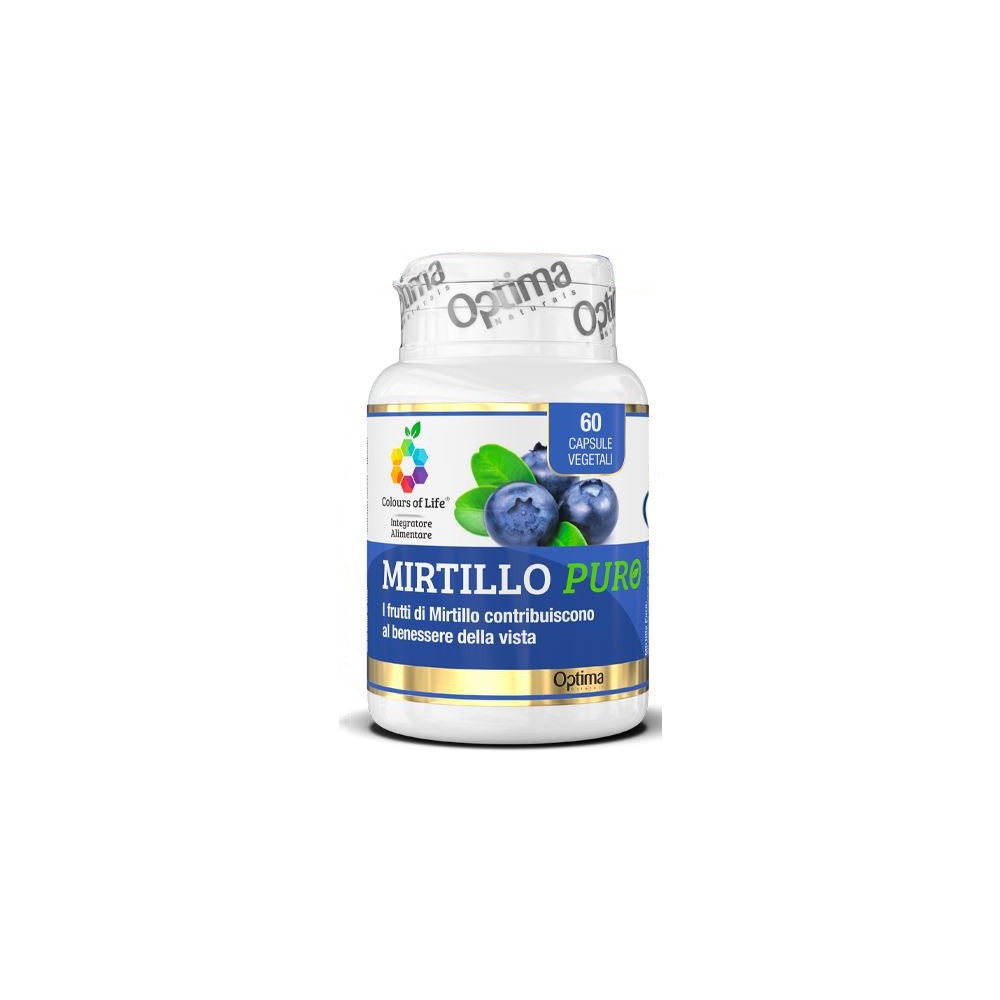 COLOURS OF LIFE MIRTILLO PURO 60 CAPSULE VEGETALI 500 MG