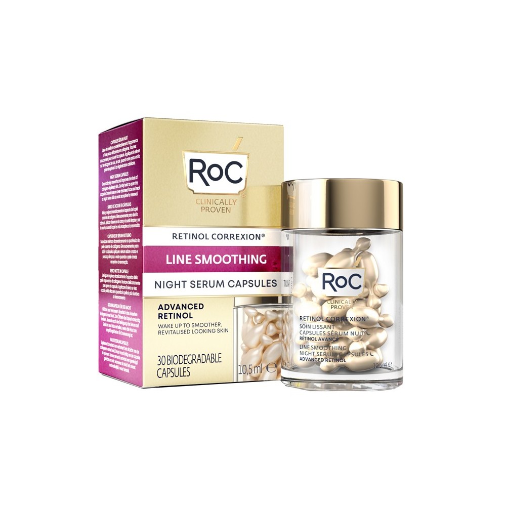 ROC RETINOL CORREXION LINE SMOOTHING SIERO VISO NOTTE 30 CAPSULE