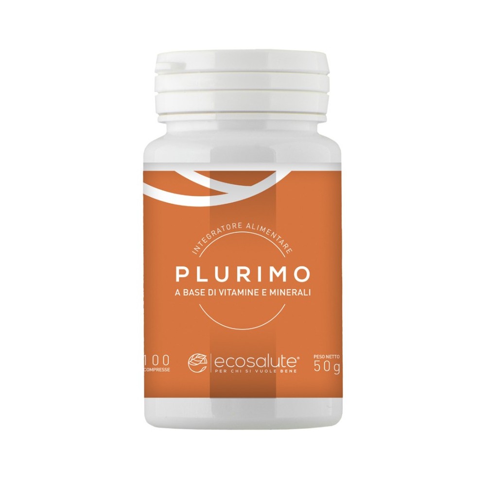 PLURIMO MULTIVITAMINICO & MULTIMINERALE integratore alimentare 100 compresse Spazio Ecosalute