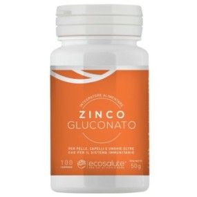 ZINCO GLUCONATO integratore alimentare 100 compresse Spazio Ecosalute