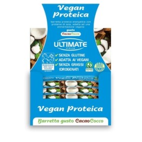 ULTIMATE BARRETTA VEGAN PROTEICA CACAO/COCCO 24 PEZZI