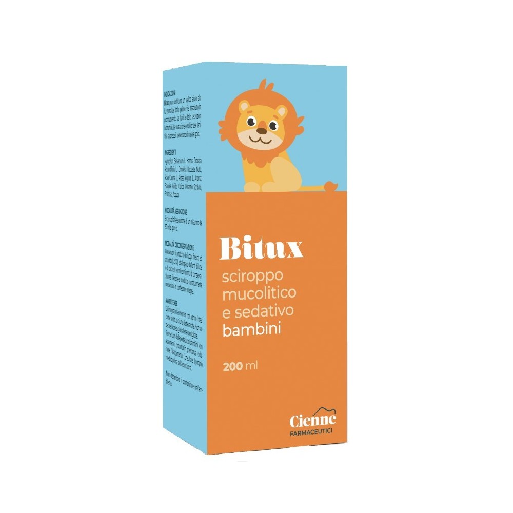 BITUX SCIROPPO MUCOLITICO E SEDATIVO BAMBINI 200 ML