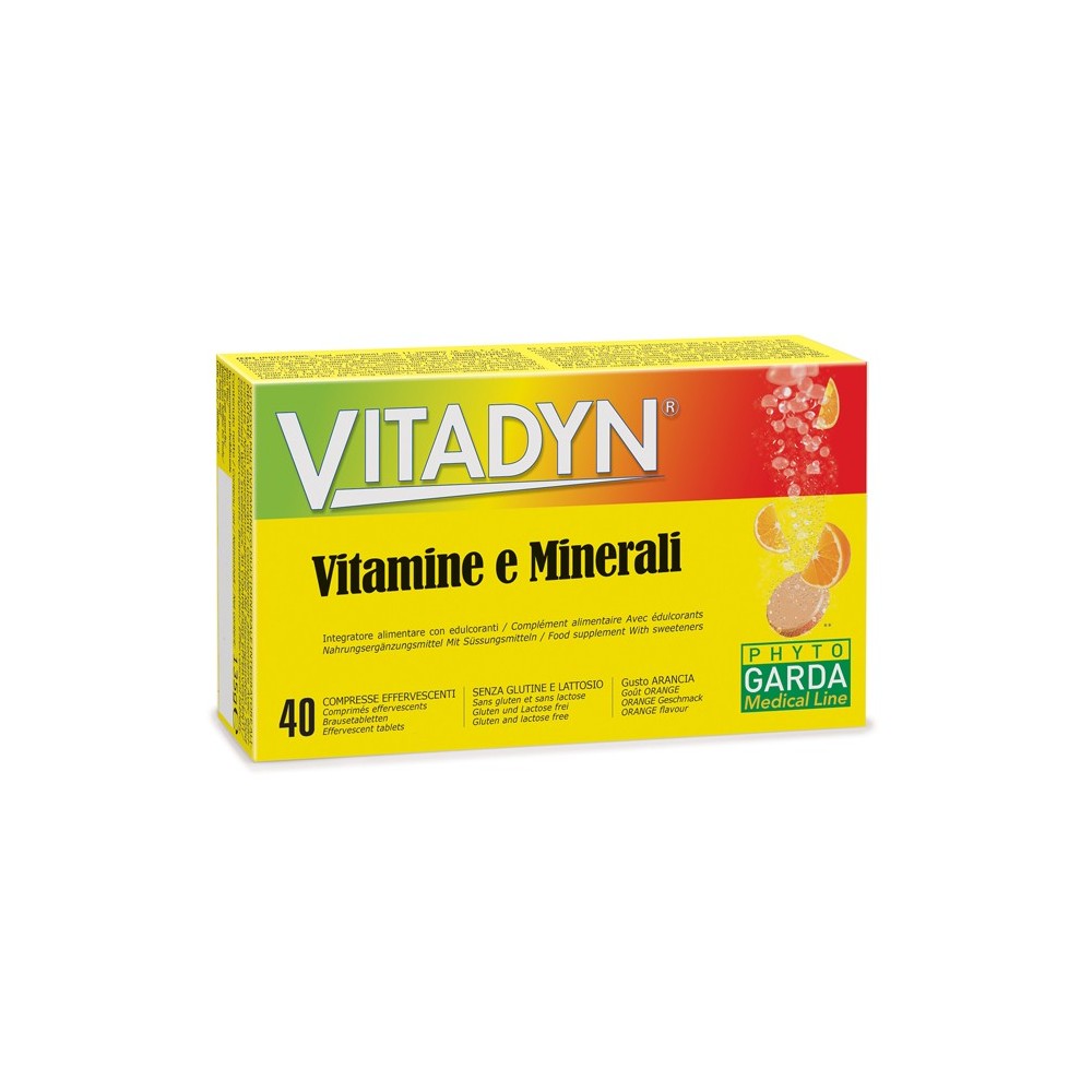 VITADYN VITAMINE/MINERALI 40 COMPRESSE EFFERVESCENTI IN 2 TUBI