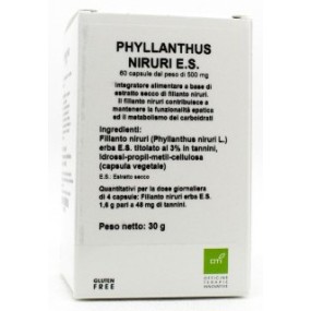 PHYLLANTHUS NIRURI ESTRATTO SECCO 60 CAPSULE