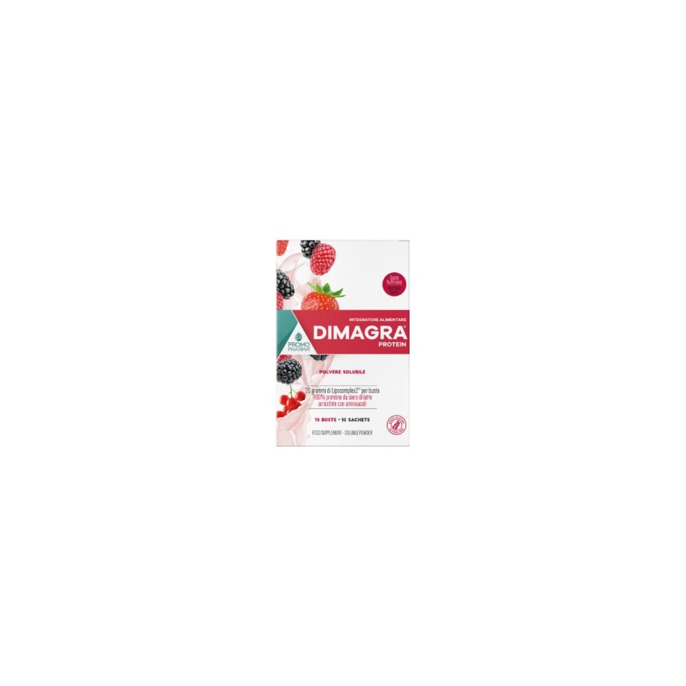 DIMAGRA PROTEIN RED FRUIT 10 BUSTE