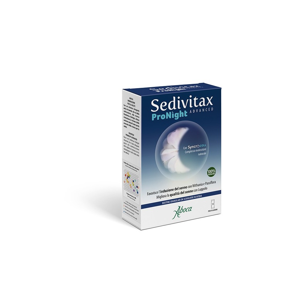 Sedivitax Pronight Advanced integratore alimentare 10 bustine Aboca